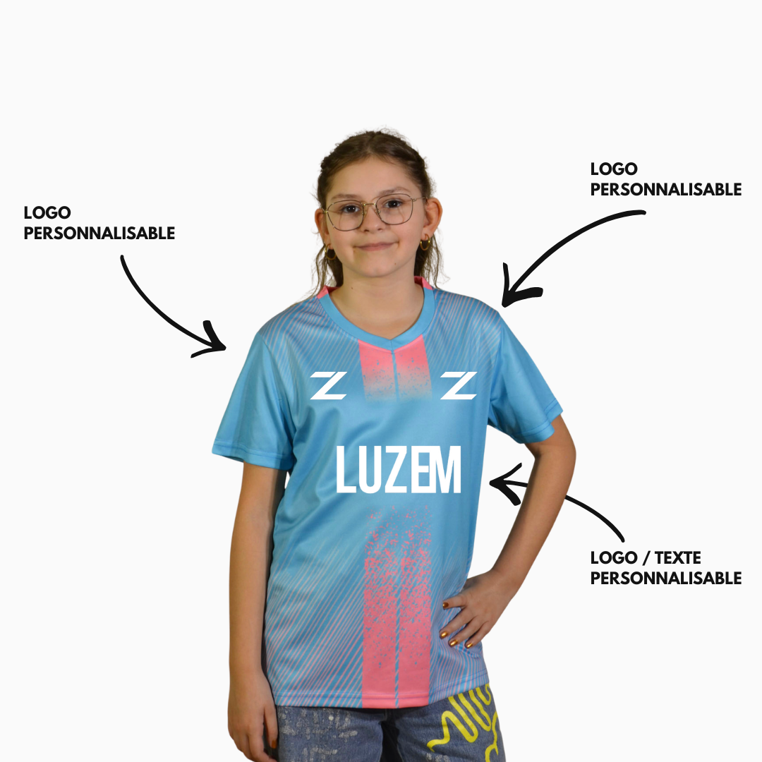 MAILLOT PR1MEKIDS TURQUOISE
