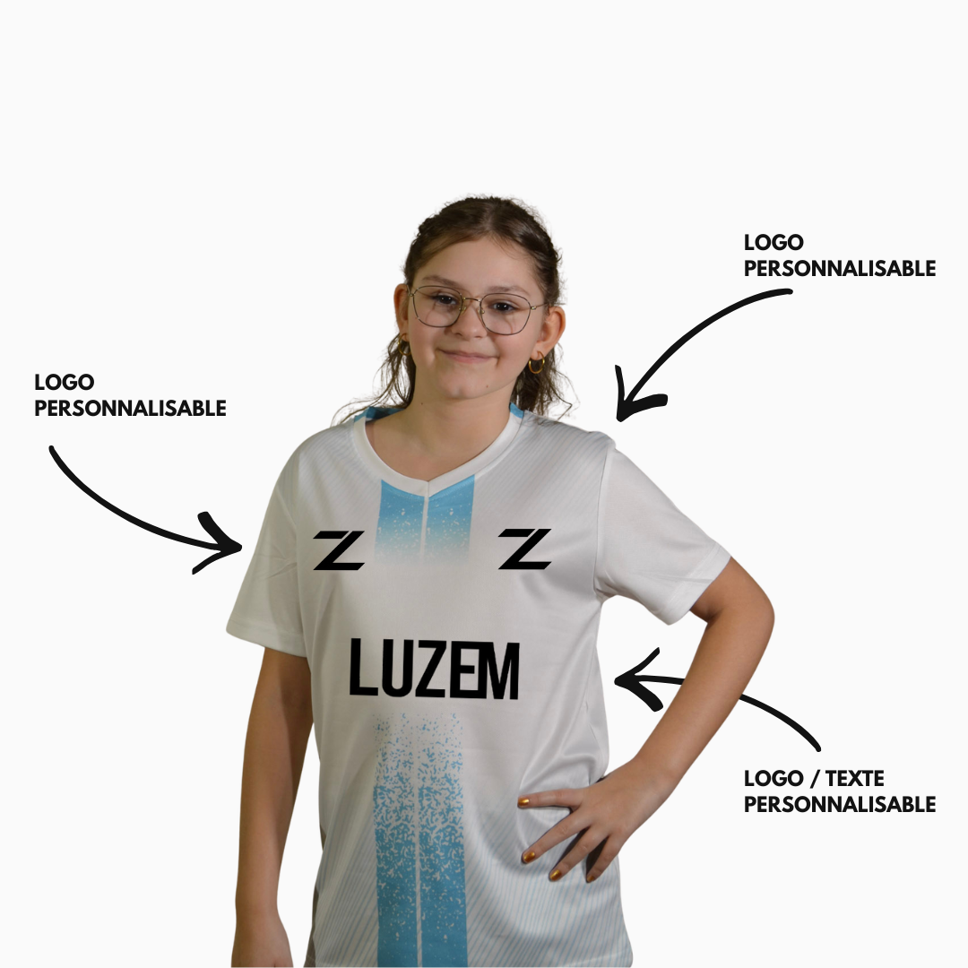MAILLOT PR1MEKIDS BLANC