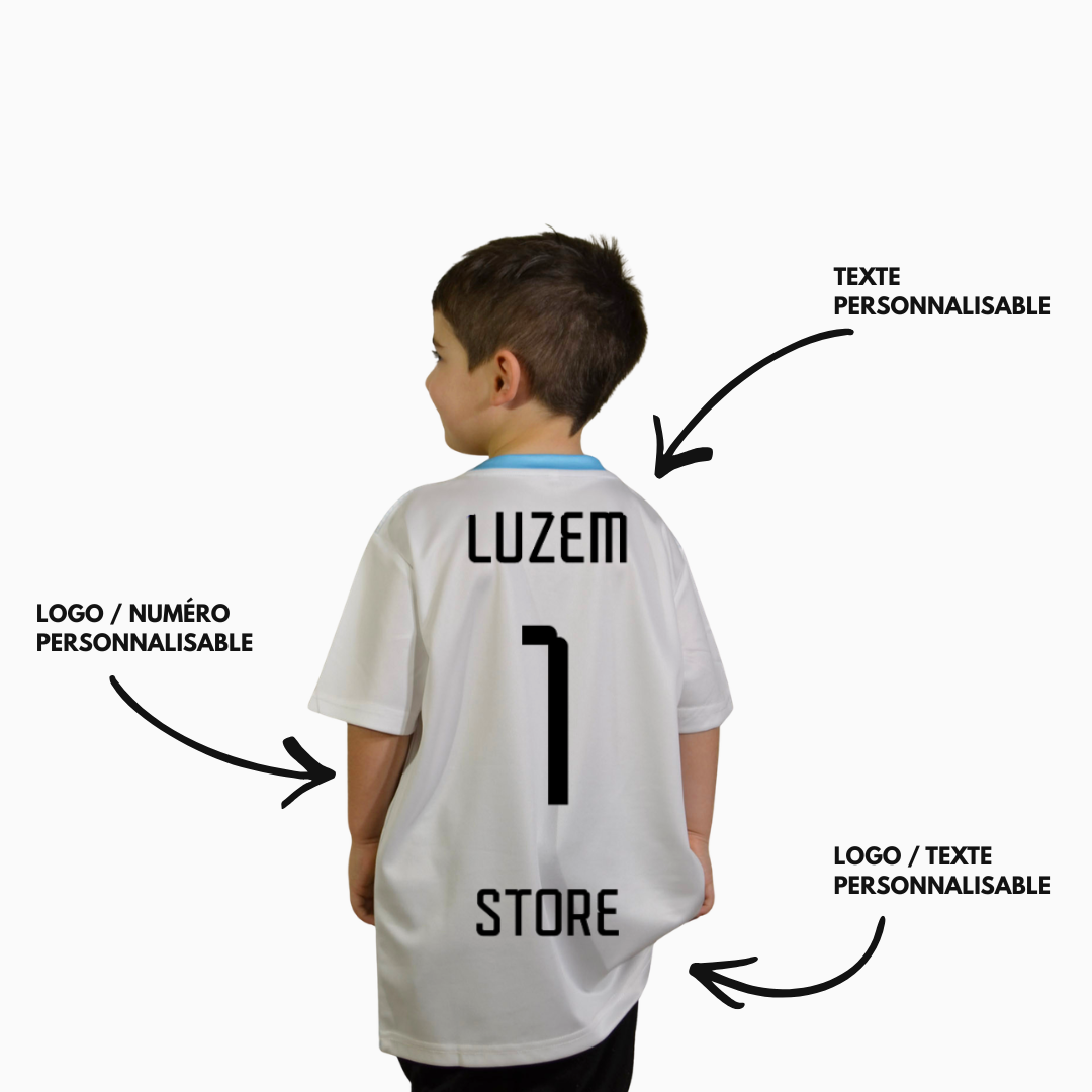MAILLOT PR1MEKIDS BLANC